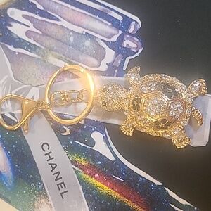 Gold Turtle Keychain